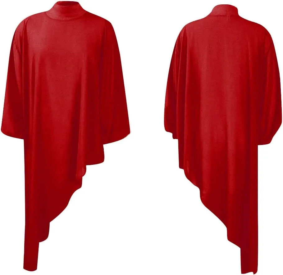 LYANER Women's Mock Neck Asymmetrical High Low Balloon Long Sleeve Long Shirt Blouse Tunic Top