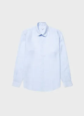 Men's Linen Shirt in Light Blue