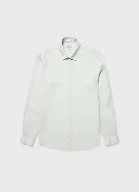 Men's Linen Shirt in Oatmeal Melange