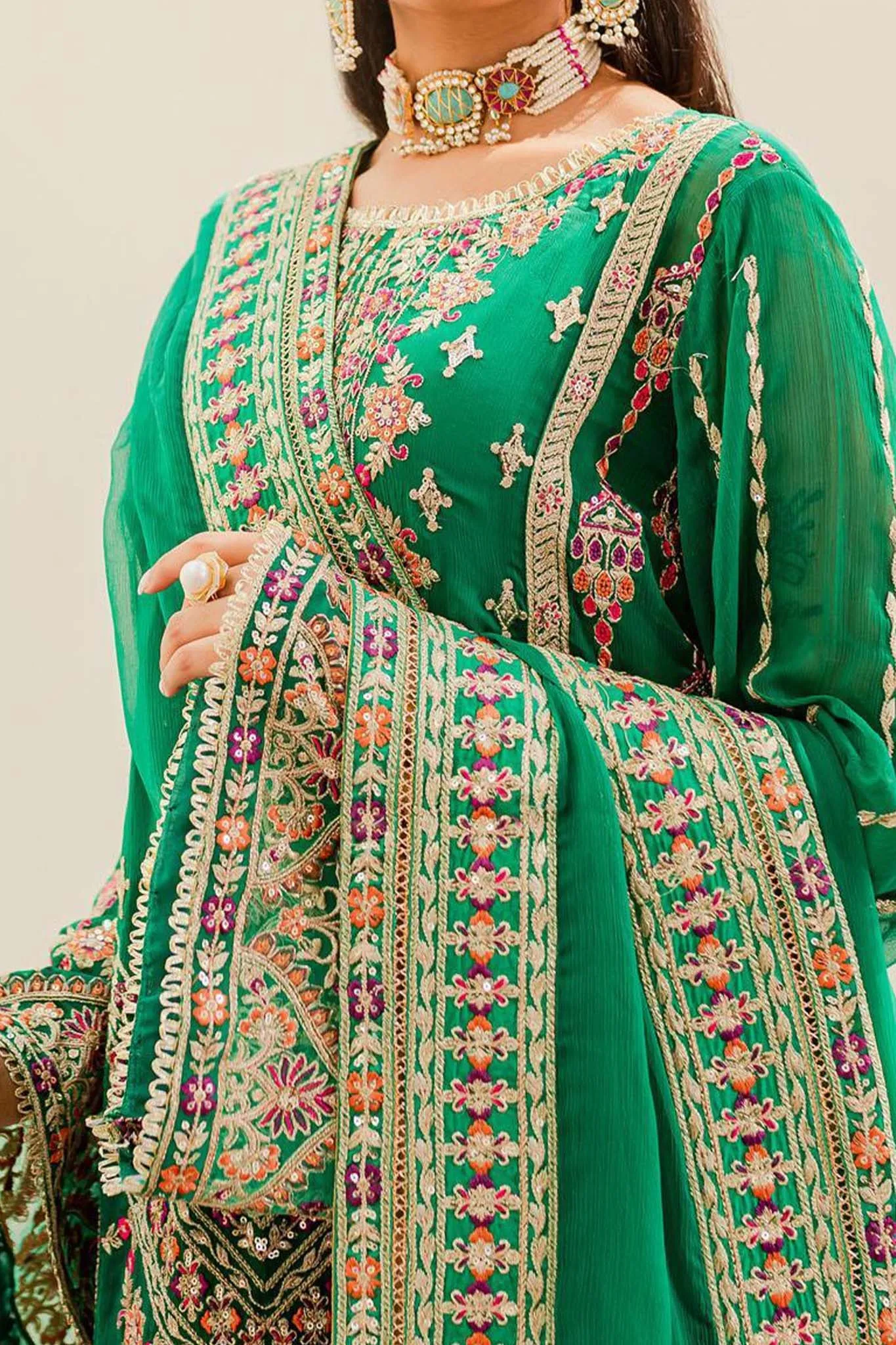 Murat by Freesia Unstitched 3 Piece Premium Chiffon Collection'2023-FFD-0113