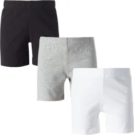 MY WAY Toddlers & Girls Bike Shorts Cotton & Spandex  Biker Shorts for Under Dresses, Cartwheel & Dance - 3 Pack Sizes 2T-16