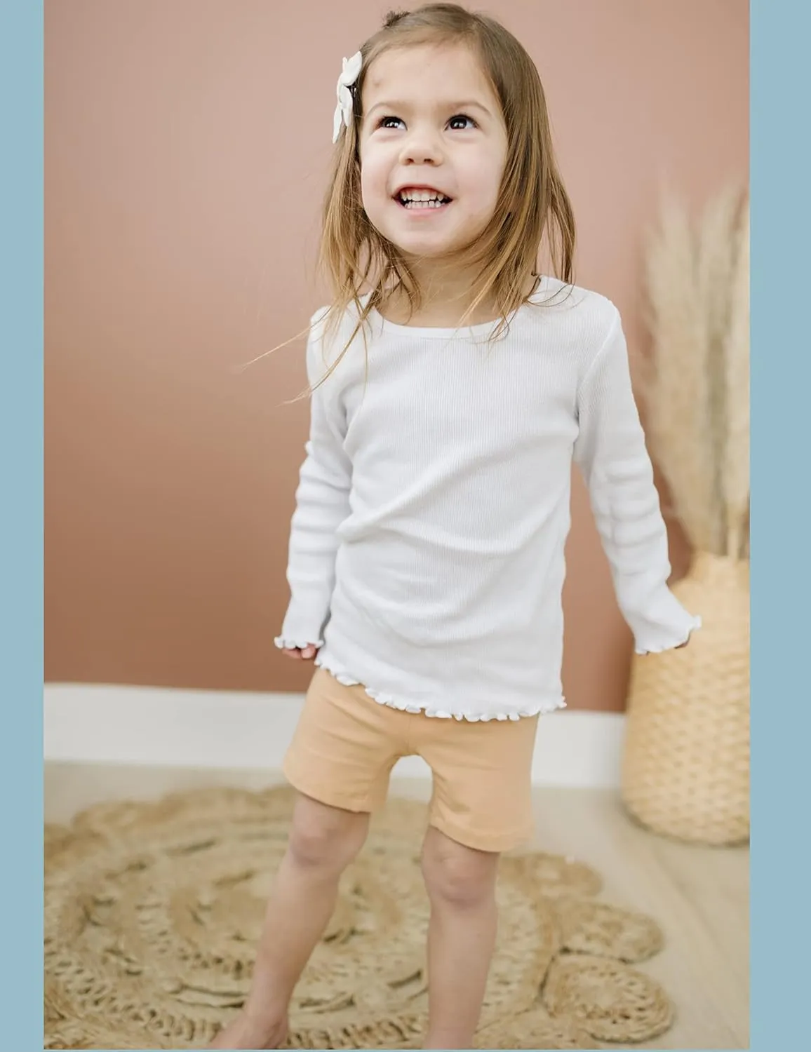 MY WAY Toddlers & Girls Bike Shorts Cotton & Spandex  Biker Shorts for Under Dresses, Cartwheel & Dance - 3 Pack Sizes 2T-16