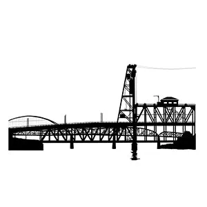 Portland Bridges *Limited Edition* T-Shirt - Women's Heather Slate