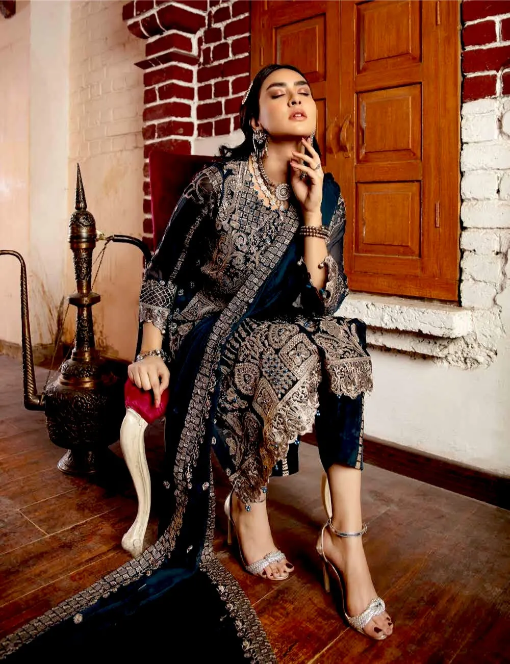 Poshak Luxury Chiffon Collection – D-071