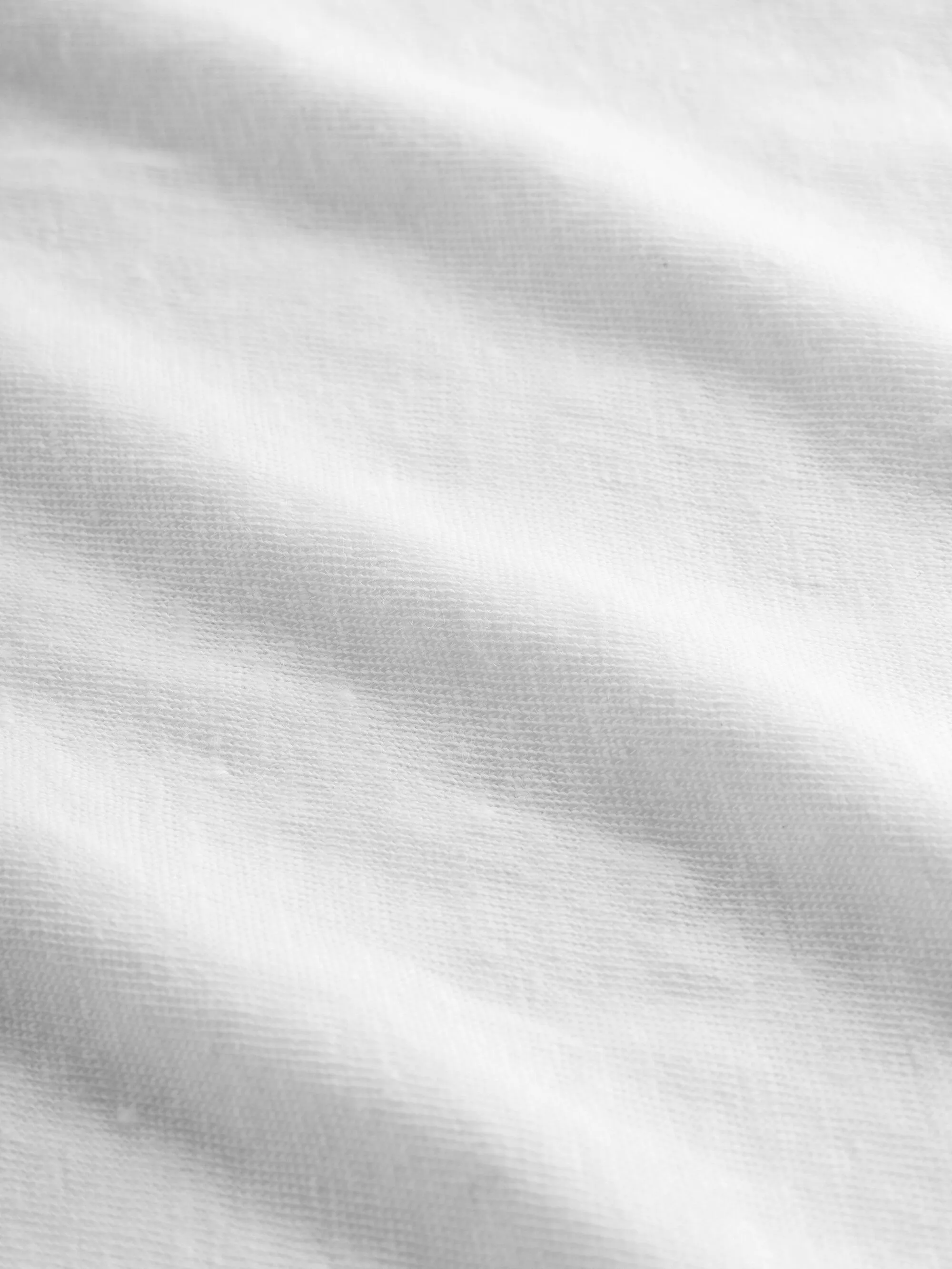 Reg linen t-shirt - Bright White