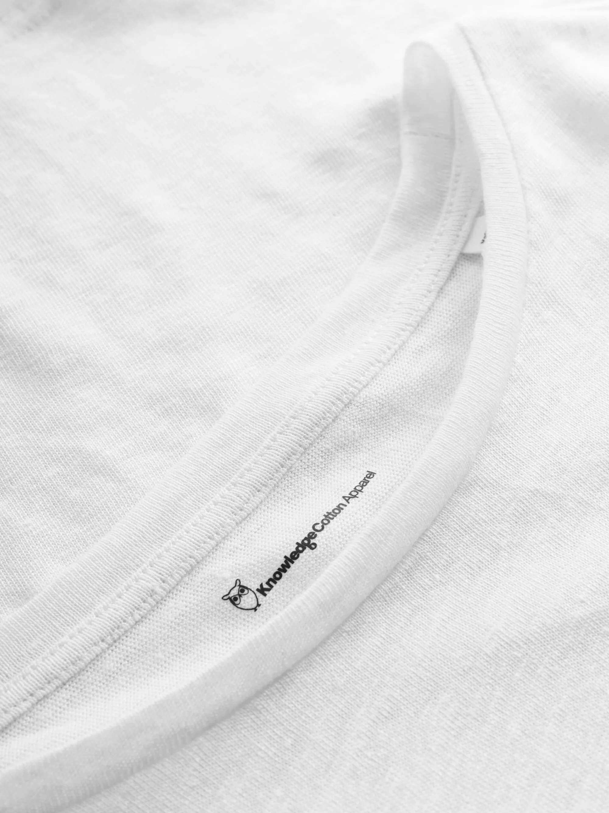 Reg linen t-shirt - Bright White