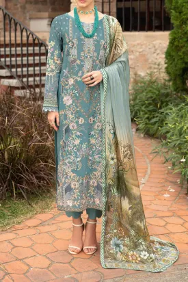 Riwayat By Ramsha Unstitched 3 Piece Luxury Lawn Vol-09 Collection'2024-Y-907