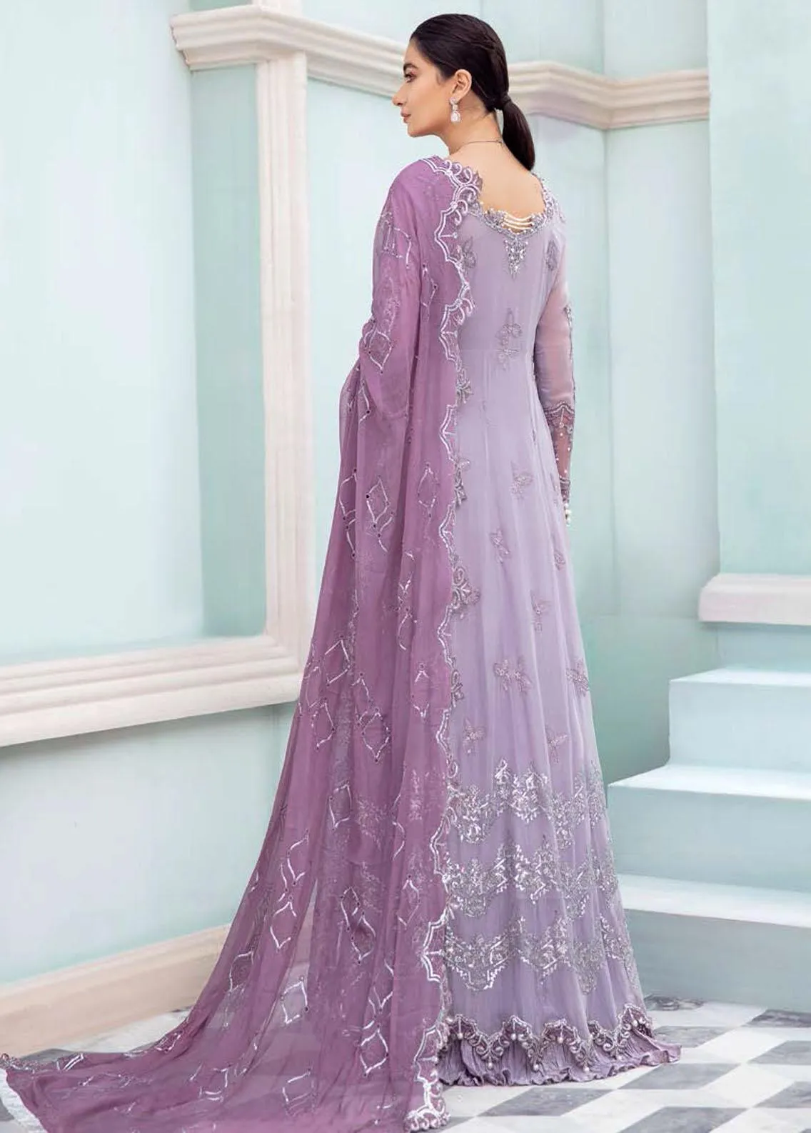 Roheenaz Kalidaar Luxury Chiffon Collection 2022 – RCH-22-03
