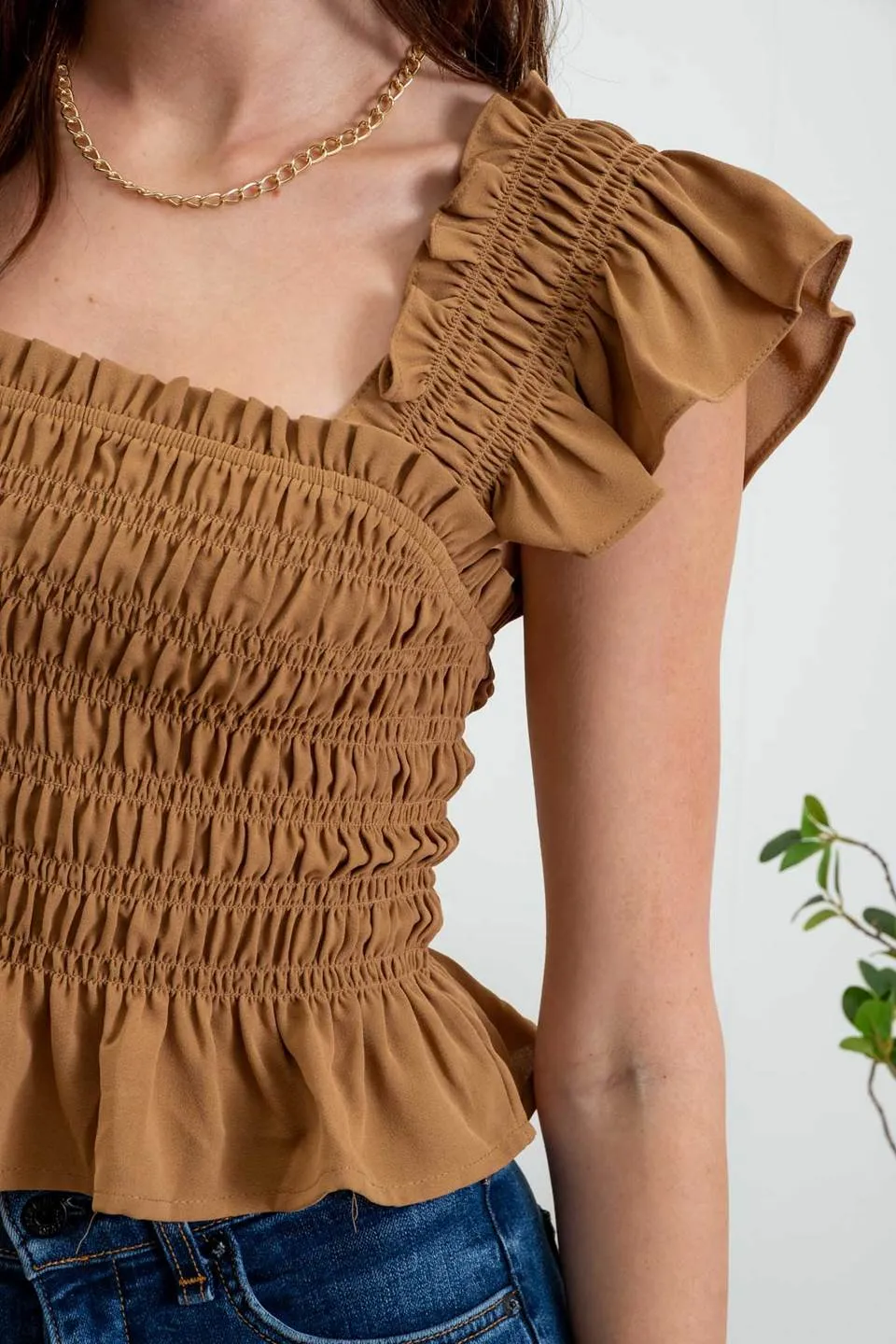Ruffled Crop Top