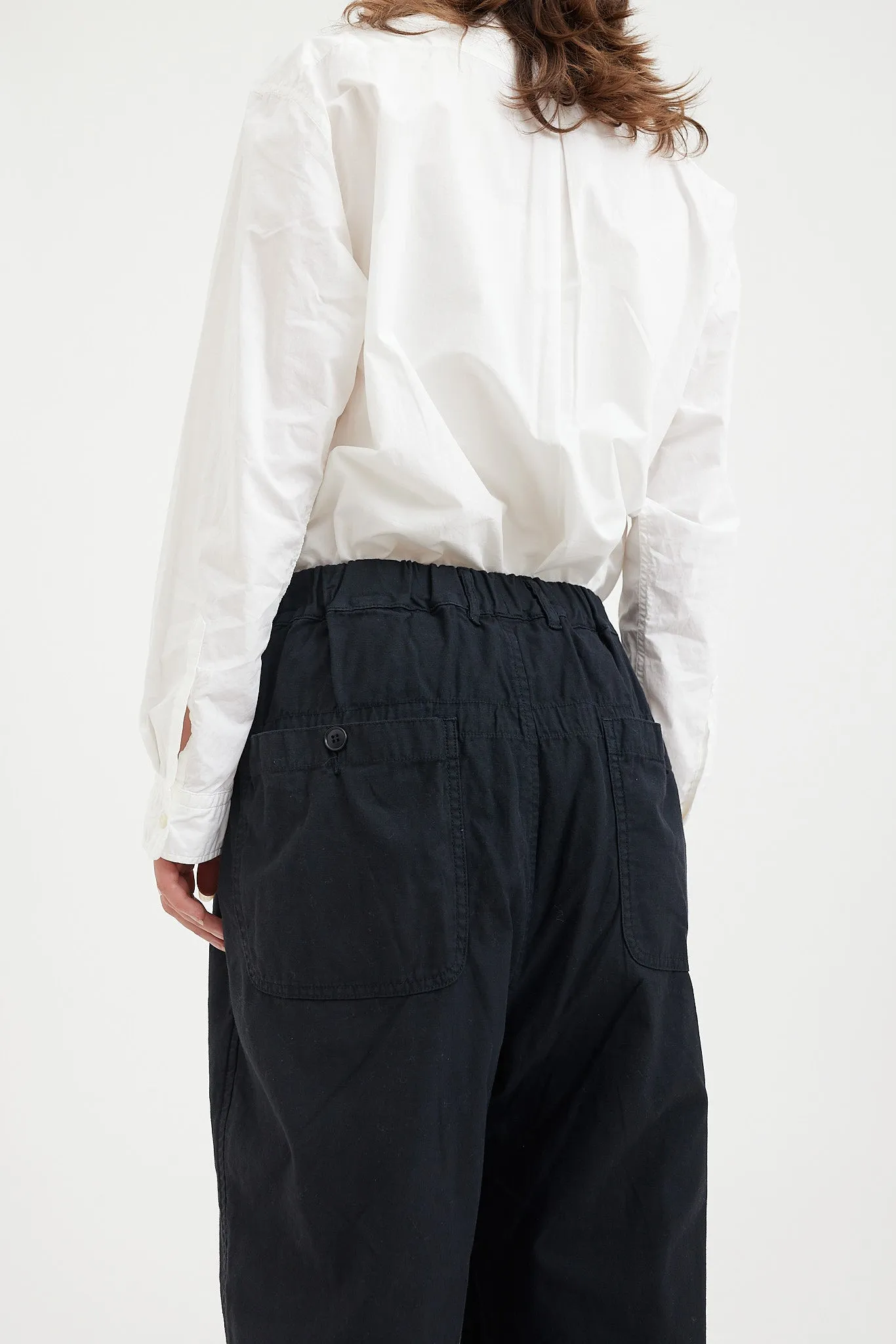 Sage De Cret - Pants - C/L Satin-Back Crepe Pleated Wide Pants