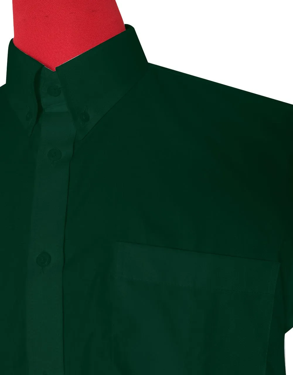 Short Sleeve Shirt | 60S Mod Style Dark Green Color Shirt For Man