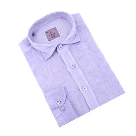 Solid Purple Linen Shirt
