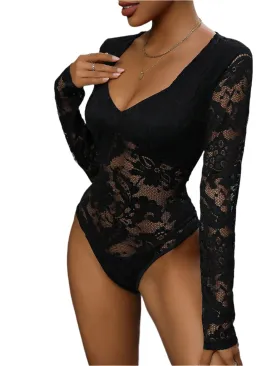 TEEK - Lace Long Sleeve Bodysuit TEEK - Lace Long Sleeve Bodysuit