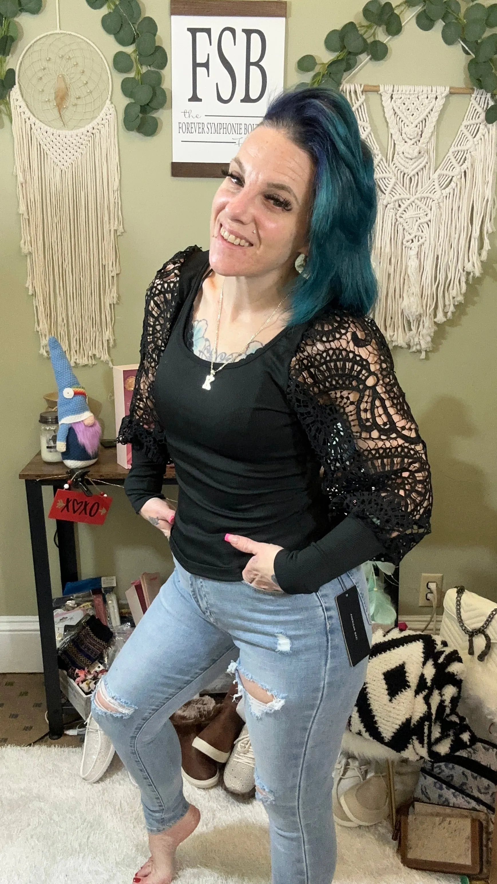 The Lilah Lace Top