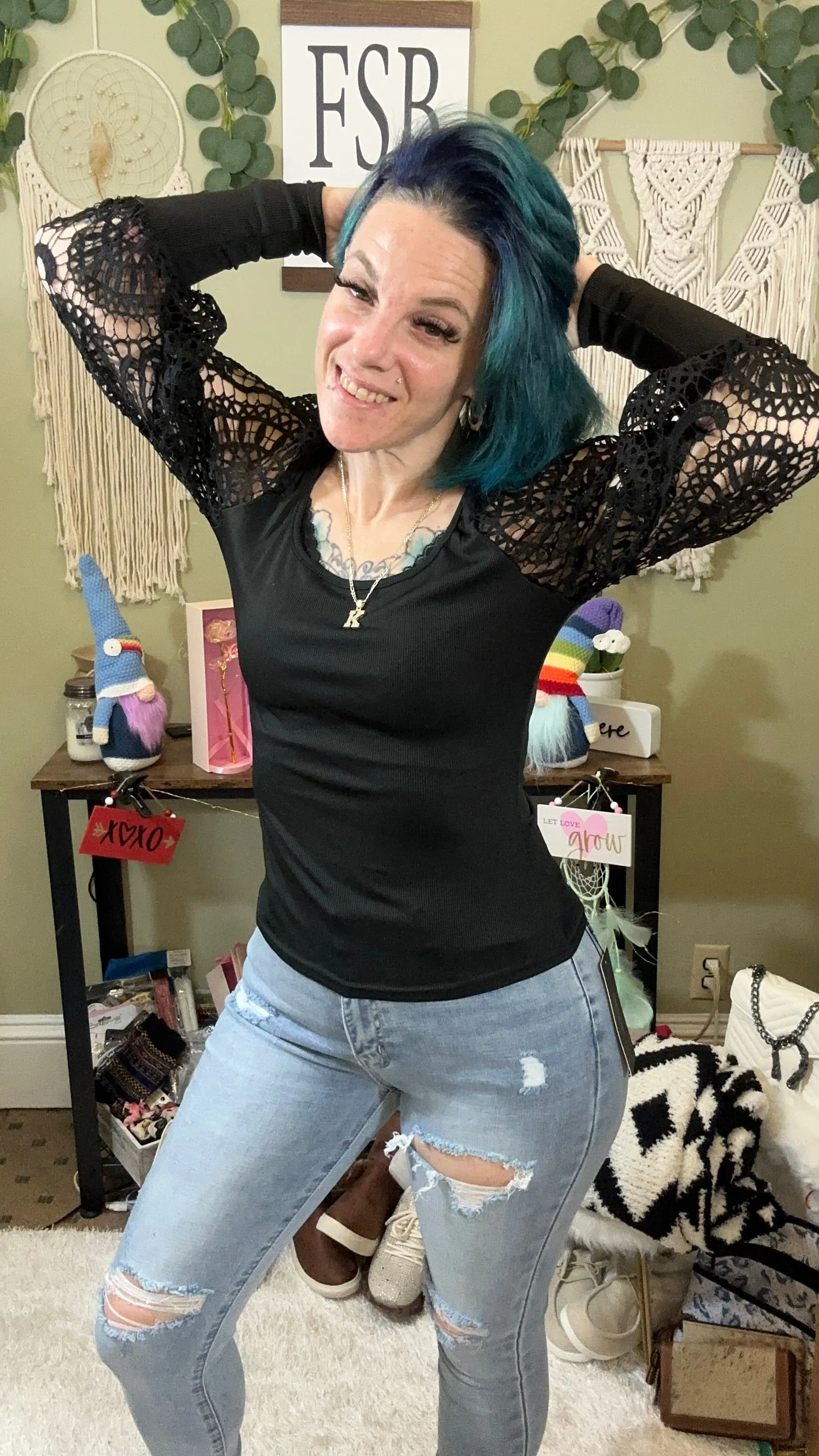 The Lilah Lace Top