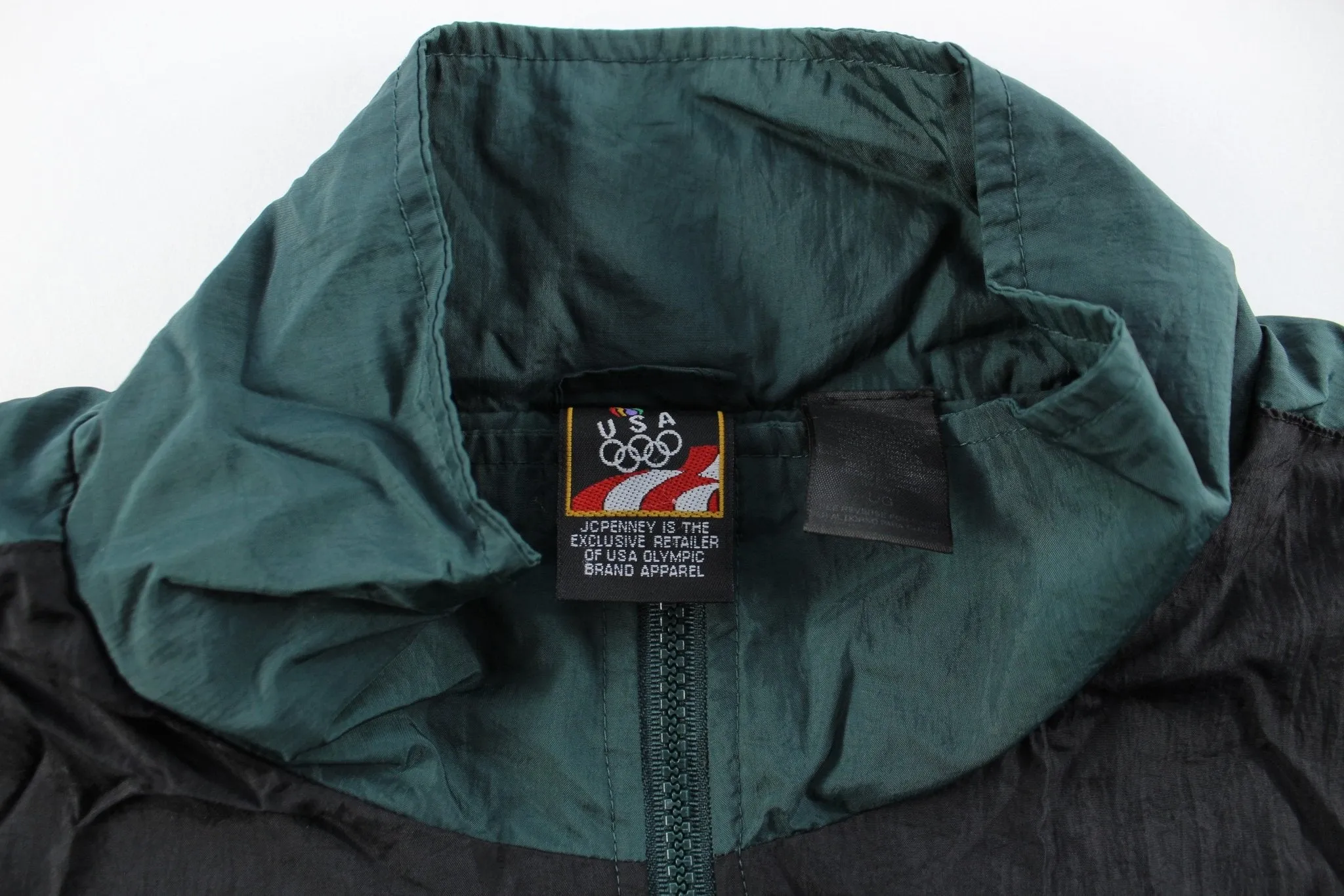 USA Olympic Black & Green Zip Up Jacket