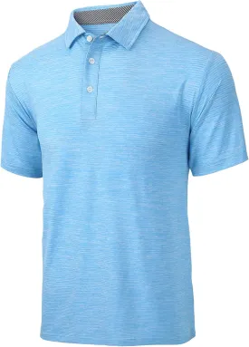 V VALANCH Mens Golf Polo Shirt Short Sleeve Performance Moisture-Wicking Cationic Shirt Casual Sports Tennis Shirt