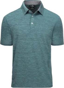 V VALANCH Mens Golf Polo Shirt Short Sleeve Performance Moisture-Wicking Cationic Shirt Casual Sports Tennis Shirt