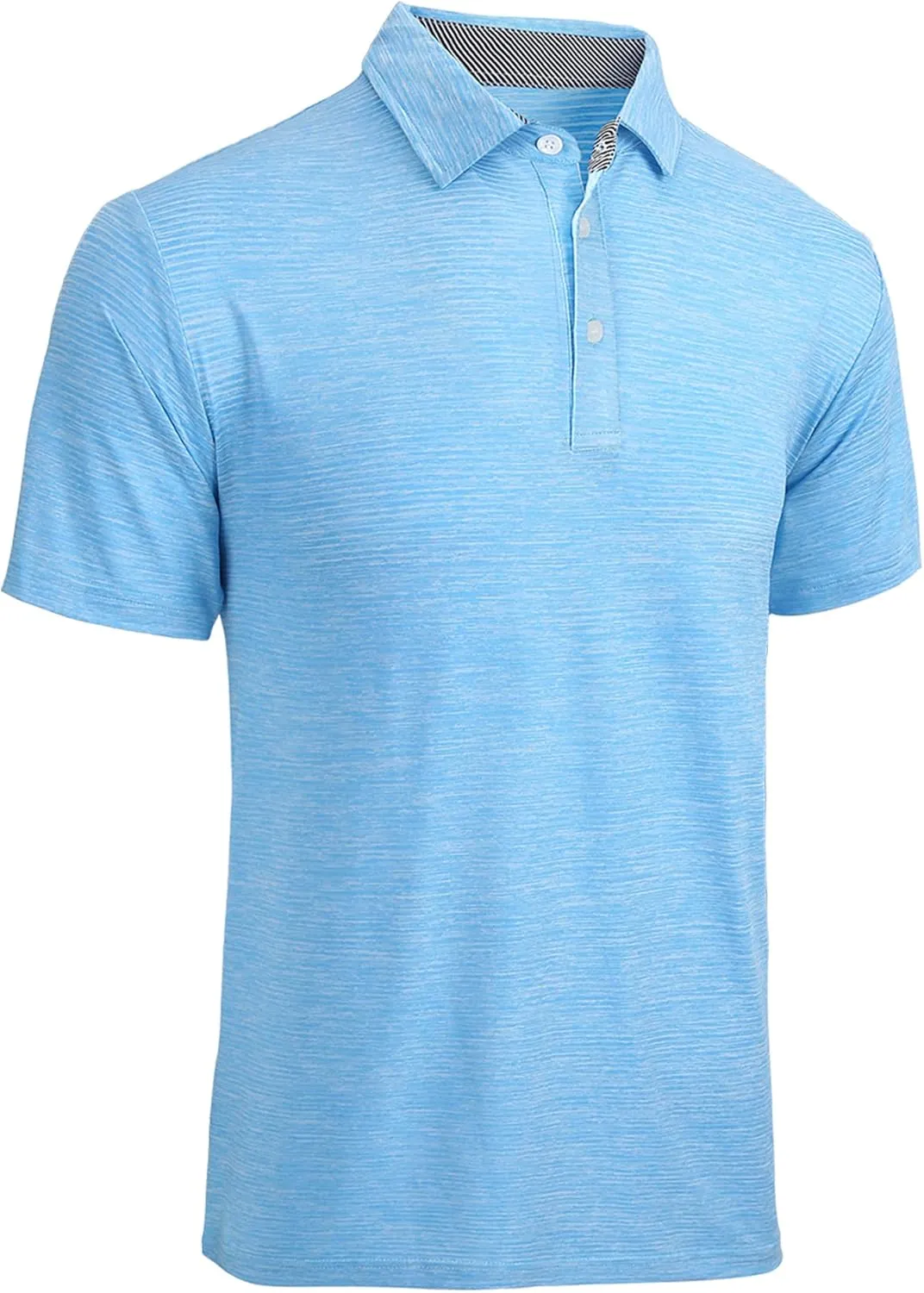 V VALANCH Mens Golf Polo Shirt Short Sleeve Performance Moisture-Wicking Cationic Shirt Casual Sports Tennis Shirt
