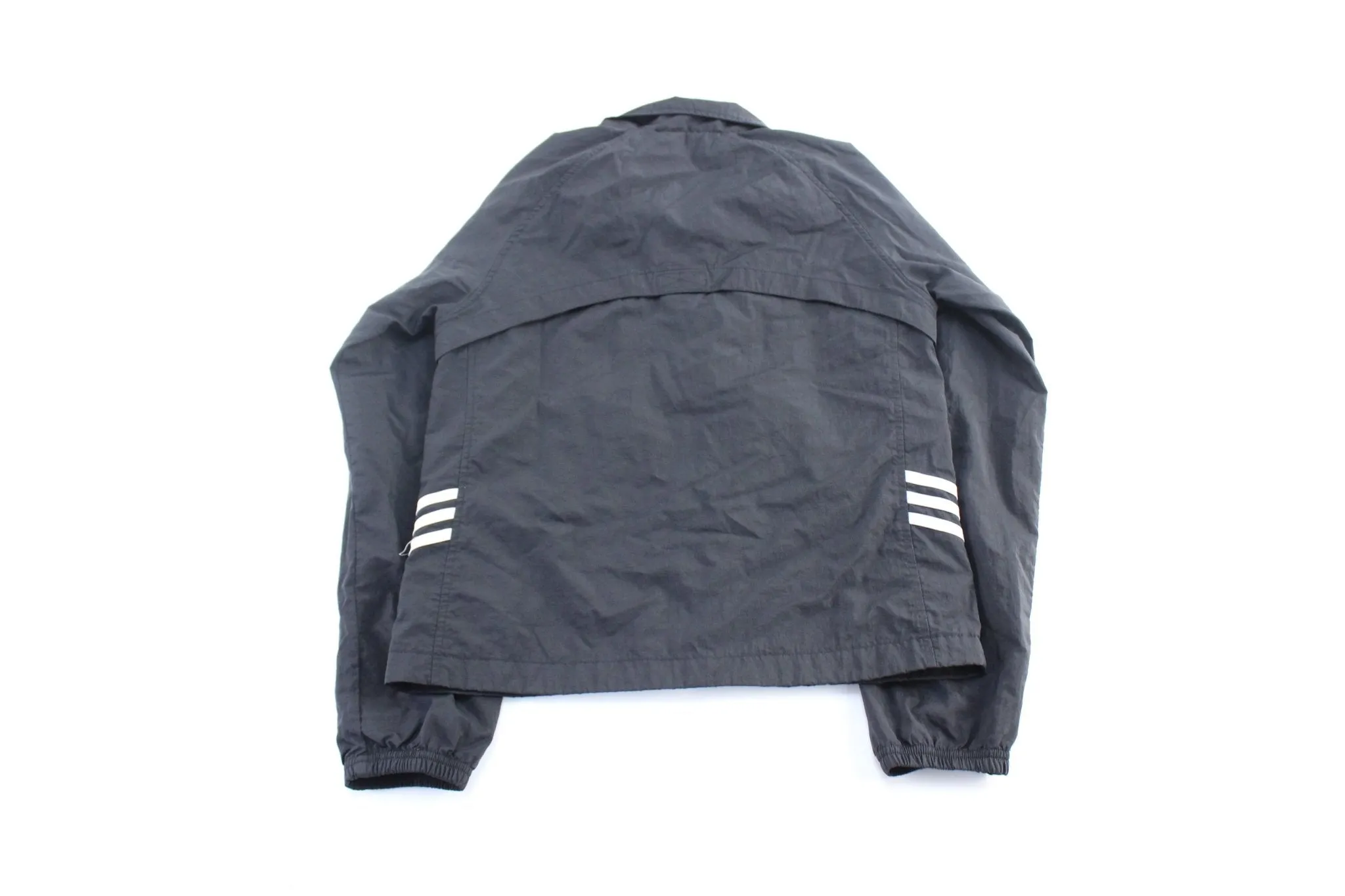 Women's Adidas Embroidered Logo Black Zip Up Jacket