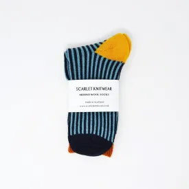 Women's Merino Wool Socks  - Navy/Blue