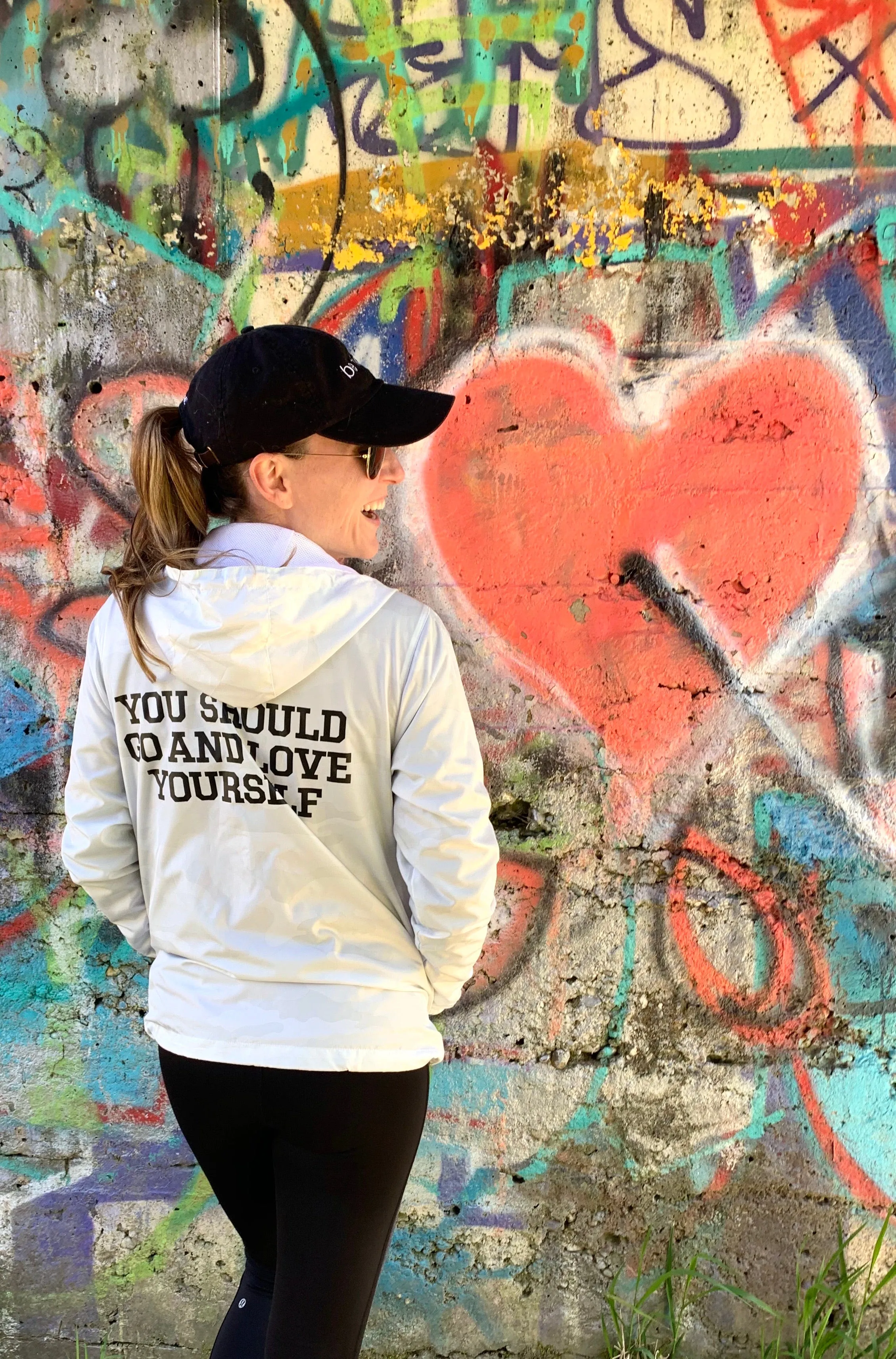 YOU SHOULD GO AND LOVE YOURSELF ADULT WINDBREAKER